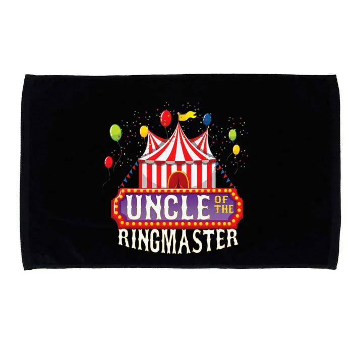 Uncle Of The Birthday Ringmaster Kids Circus Party Microfiber Hand Towel