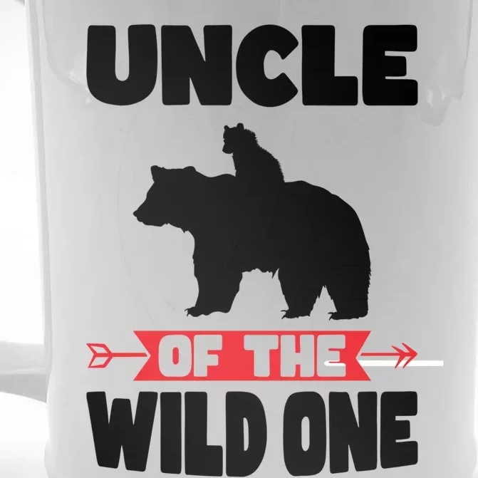 Uncle Of The Wild One Papa Bear Gift Front & Back Beer Stein