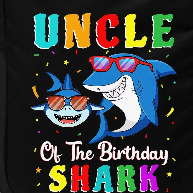 Uncle Of The Shark Birthday Family Matching Birthday Nephew Impact Tech Backpack