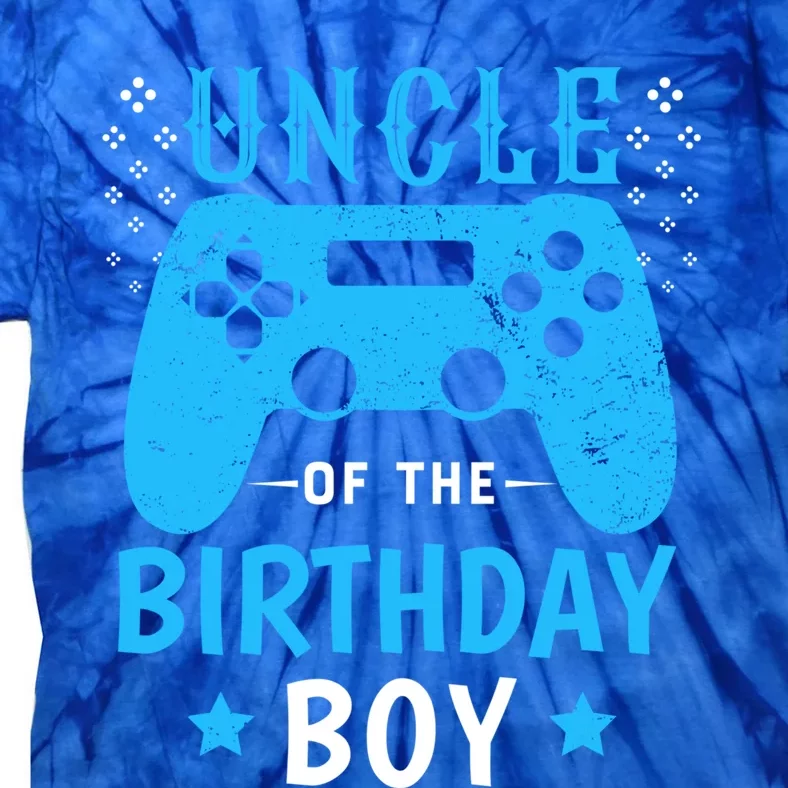 Uncle Of The Birthday Gift Video Gamer Uncle Birthday Gift Tie-Dye T-Shirt