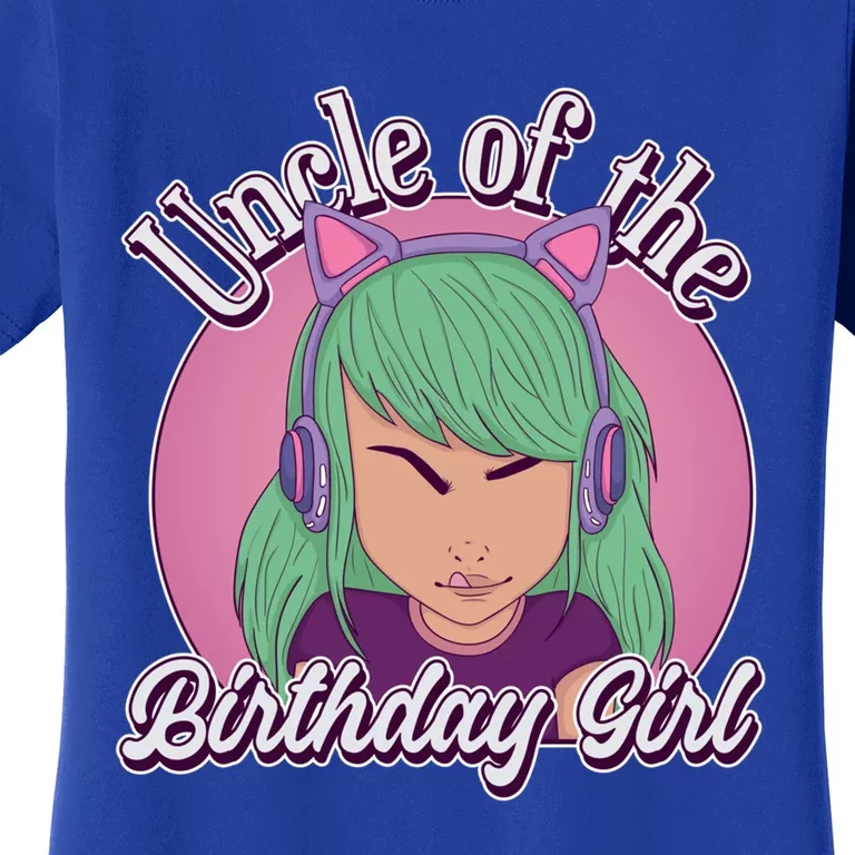 Uncle Of The Bithday Gamer Theme Gift Women's T-Shirt