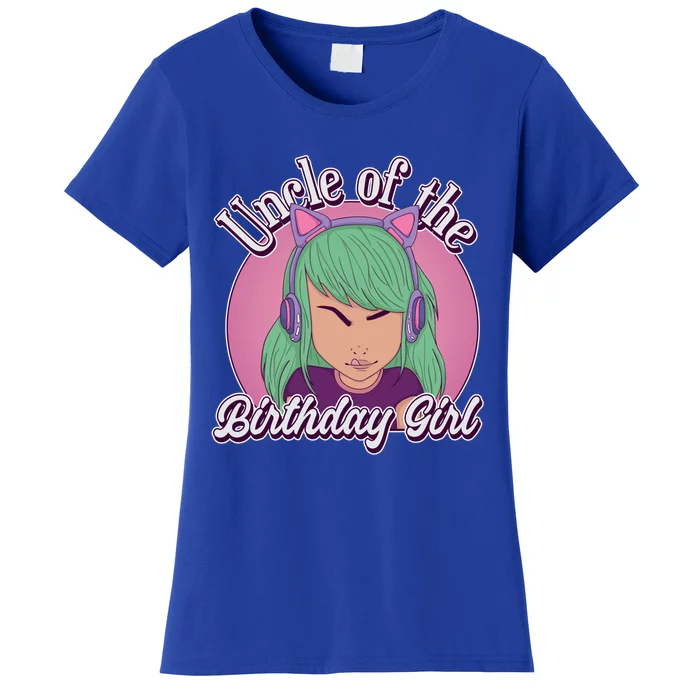 Uncle Of The Bithday Gamer Theme Gift Women's T-Shirt