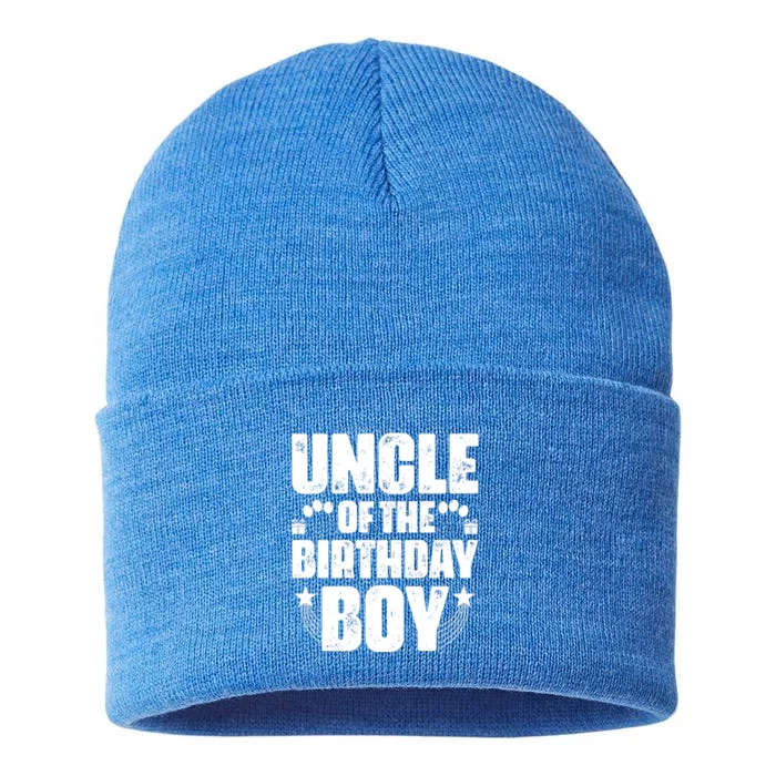 Uncle Of The Birthday Boy Celebration Sustainable Knit Beanie