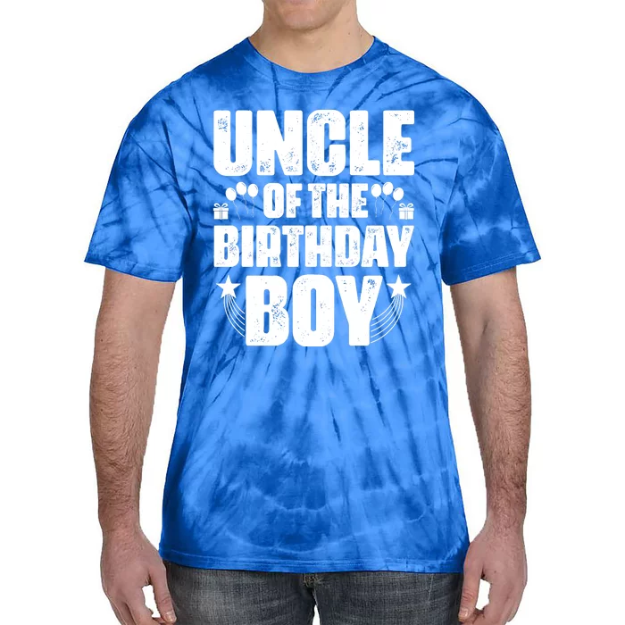 Uncle Of The Birthday Boy Celebration Tie-Dye T-Shirt