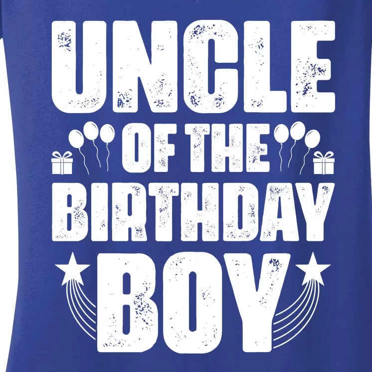 Uncle Of The Birthday Boy Celebration Women's V-Neck T-Shirt