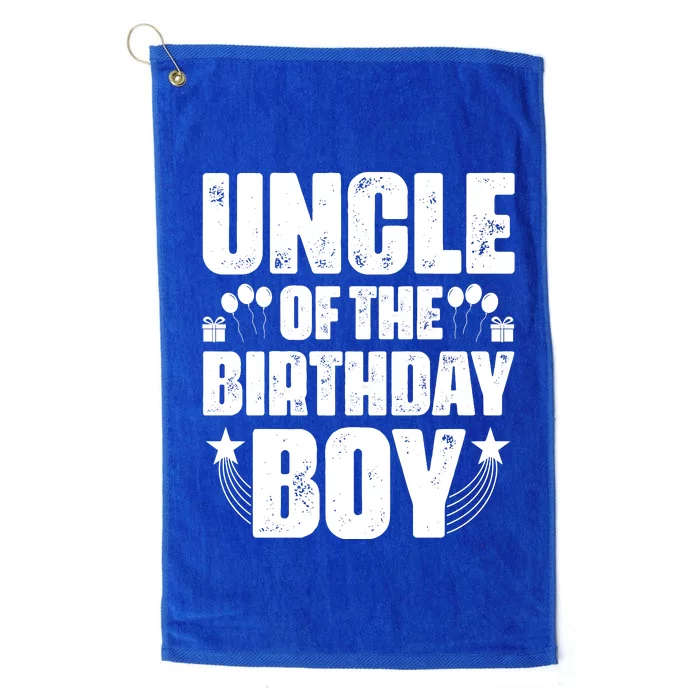 Uncle Of The Birthday Boy Celebration Platinum Collection Golf Towel