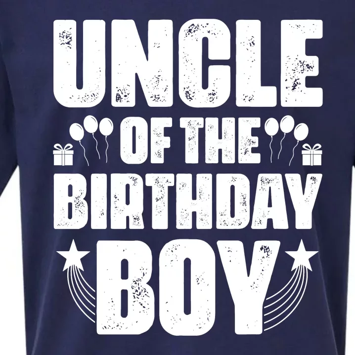 Uncle Of The Birthday Boy Celebration Sueded Cloud Jersey T-Shirt