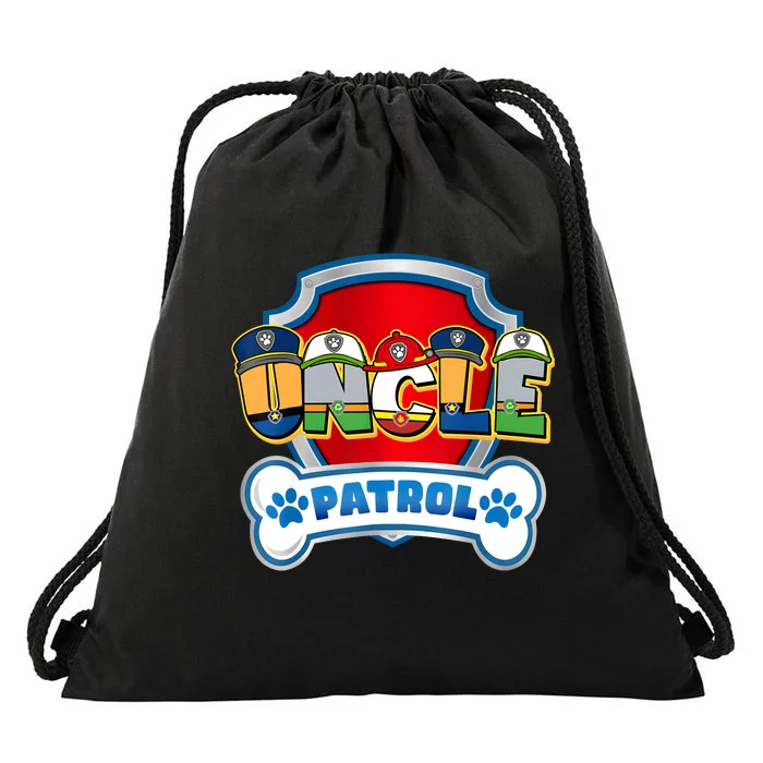 Uncle Of The Birthday Boy Dog Paw Family Decorations Party Drawstring Bag