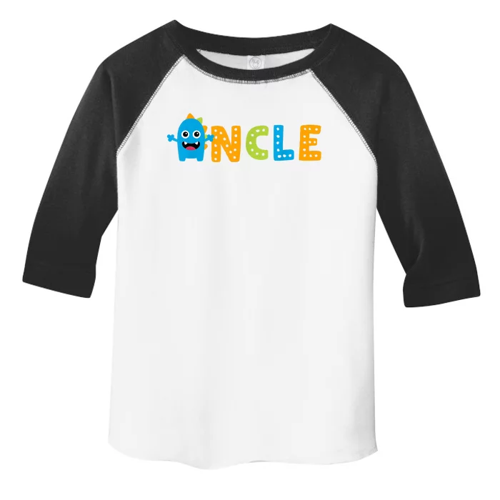 Uncle Of The Birthday Monster 1st Birthday Family Toddler Fine Jersey T-Shirt