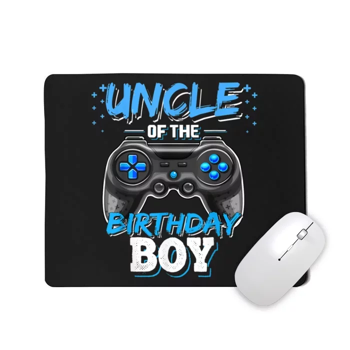 Uncle Of The Birthday Boy Matching Video Game Birthday Gift Mousepad