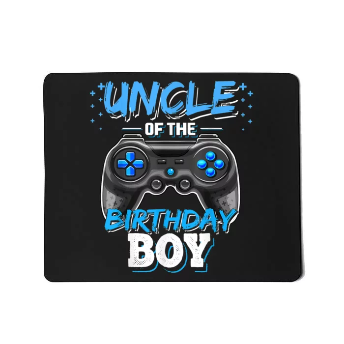 Uncle Of The Birthday Boy Matching Video Game Birthday Gift Mousepad