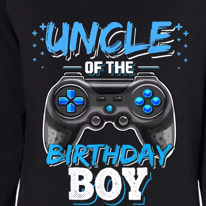 Uncle Of The Birthday Boy Matching Video Game Birthday Gift Womens California Wash Sweatshirt