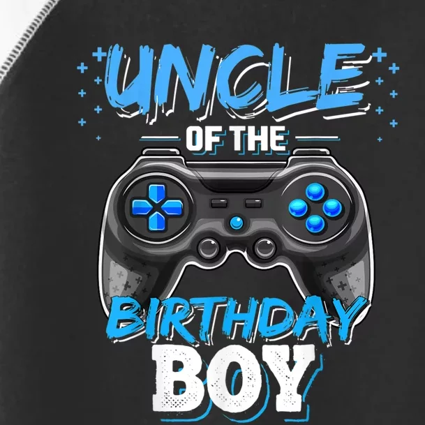 Uncle Of The Birthday Boy Matching Video Game Birthday Gift Toddler Fine Jersey T-Shirt