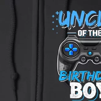 Uncle Of The Birthday Boy Matching Video Game Birthday Gift Full Zip Hoodie