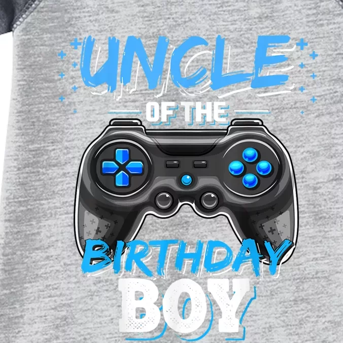 Uncle Of The Birthday Boy Matching Video Game Birthday Gift Infant Baby Jersey Bodysuit