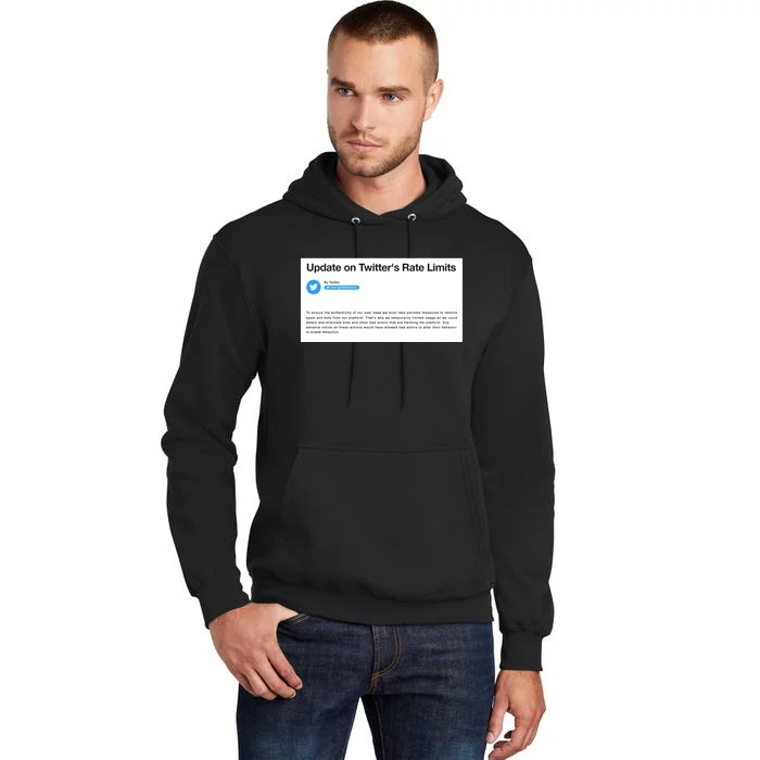 Update On Twitters Rate Limits Tall Hoodie