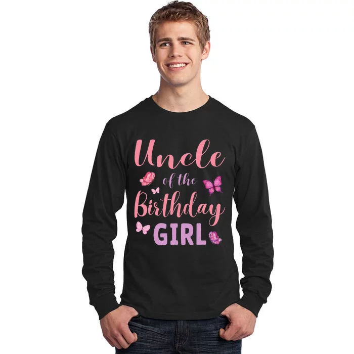 Uncle Of The Birthday Butterfly Party Tall Long Sleeve T-Shirt