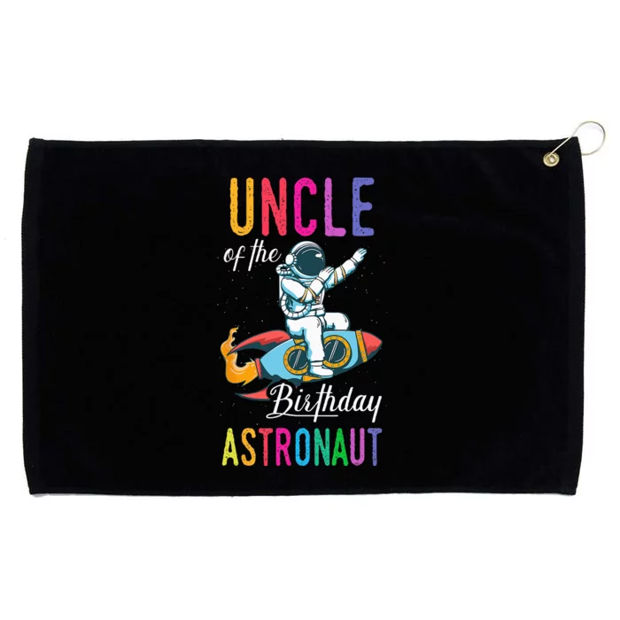 Uncle Of The Birthday Astronaut Space Bday Party Celebration Grommeted Golf Towel