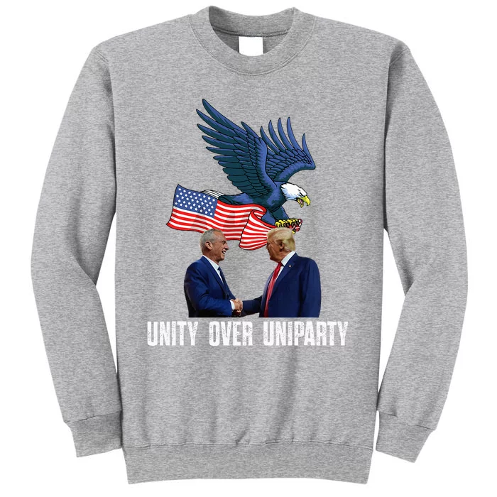 Unity Over Uniparty Trump 2024 Presidential Campaign Tall Sweatshirt