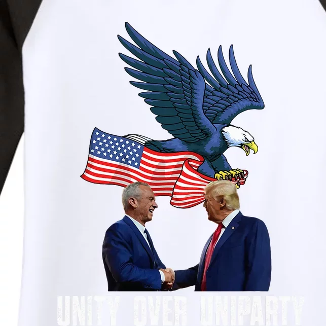 Unity Over Uniparty Trump 2024 Presidential Campaign Women's Tri-Blend 3/4-Sleeve Raglan Shirt