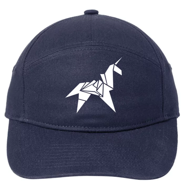 Unicorn Origami 7-Panel Snapback Hat