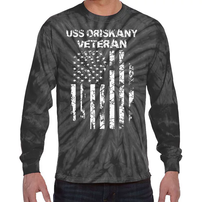 USS Oriskany Veteran Tie-Dye Long Sleeve Shirt