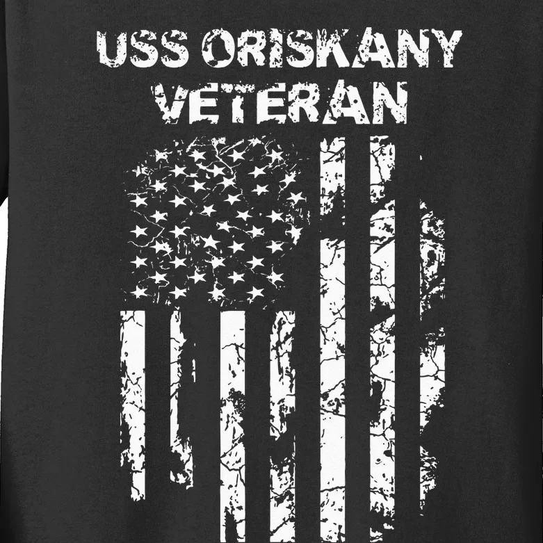 USS Oriskany Veteran Kids Long Sleeve Shirt