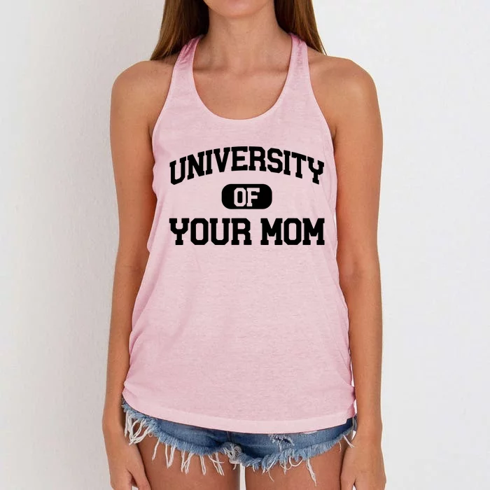 University Of Your Mom Women's Knotted Racerback Tank