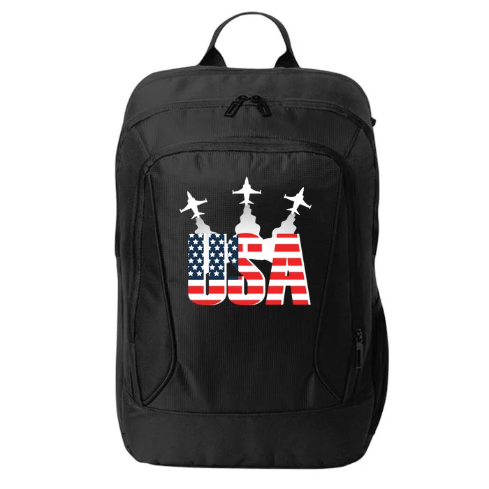 USA Pilot 4th Of July Patriotic City Backpack