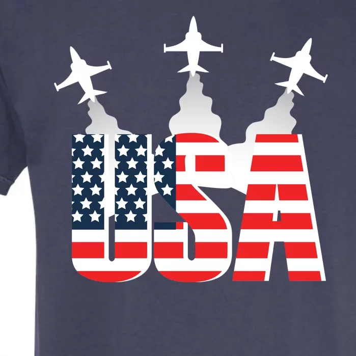 USA Pilot 4th Of July Patriotic Garment-Dyed Heavyweight T-Shirt