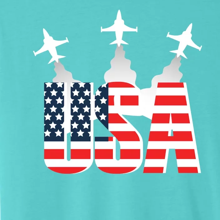 USA Pilot 4th Of July Patriotic ChromaSoft Performance T-Shirt