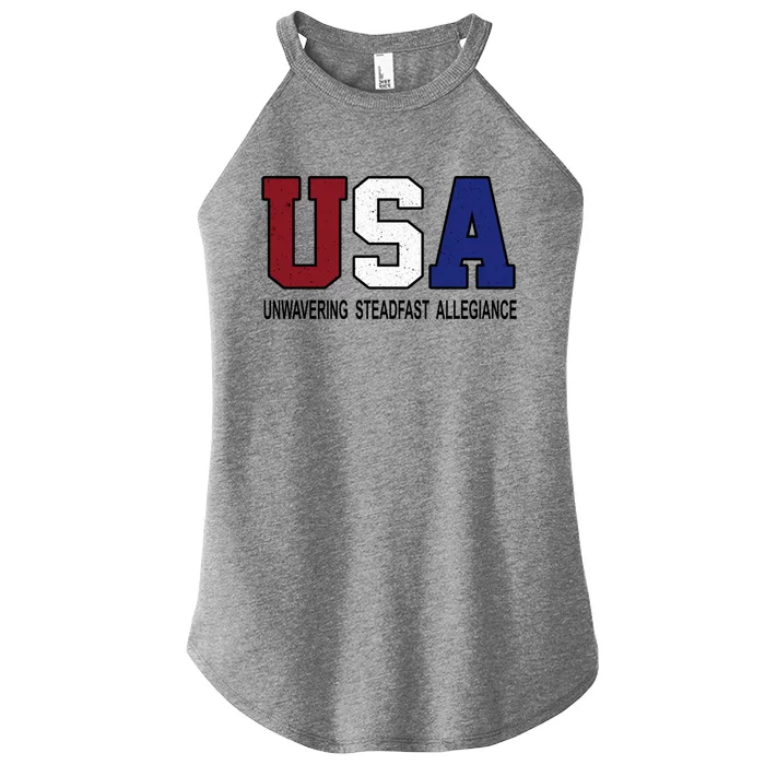 Usa Patriotic 4th Of July American Trump Conservative Funny Gift Women’s Perfect Tri Rocker Tank