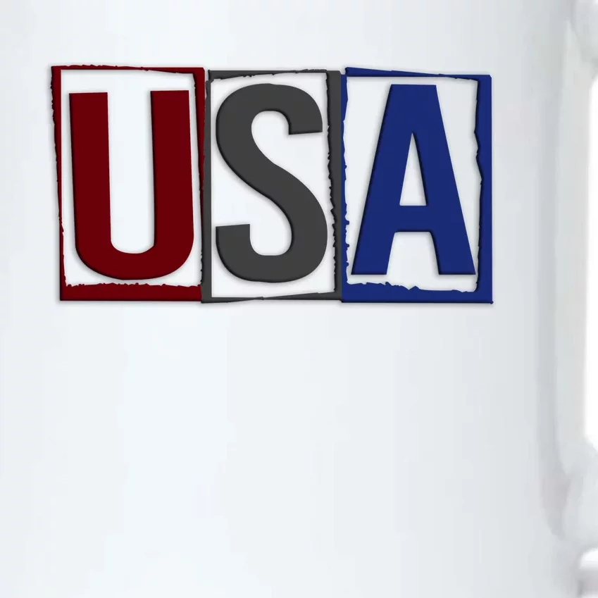 USA Patriotic 4th Of July Black Color Changing Mug