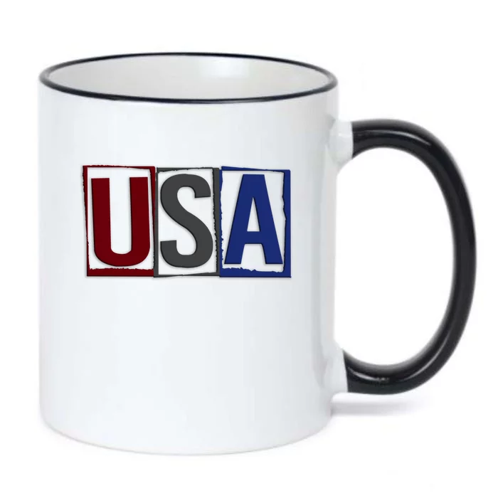 USA Patriotic 4th Of July Black Color Changing Mug