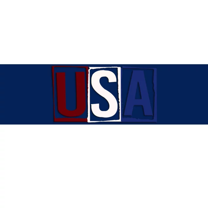 USA Patriotic 4th Of July Bumper Sticker