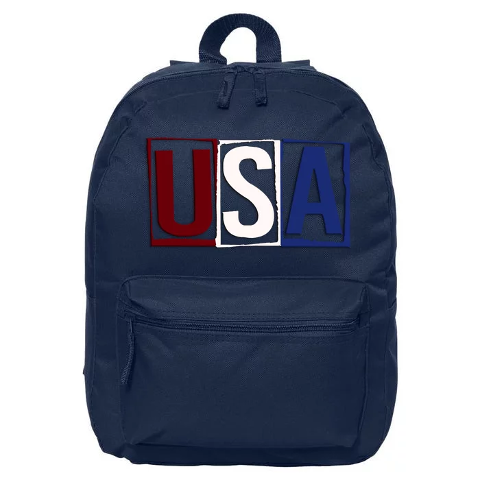 USA Patriotic 4th Of July 16 in Basic Backpack