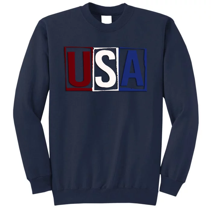 USA Patriotic 4th Of July Tall Sweatshirt