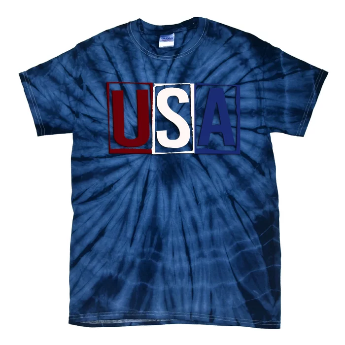 USA Patriotic 4th Of July Tie-Dye T-Shirt