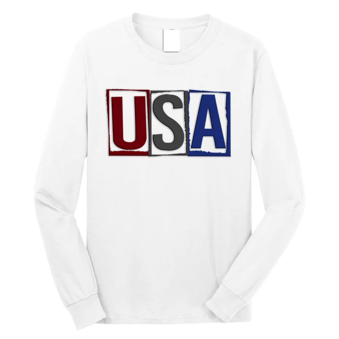 USA Patriotic 4th Of July Long Sleeve Shirt