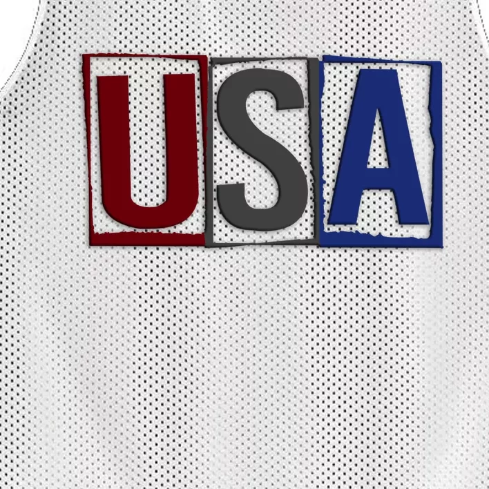 USA Patriotic 4th Of July Mesh Reversible Basketball Jersey Tank