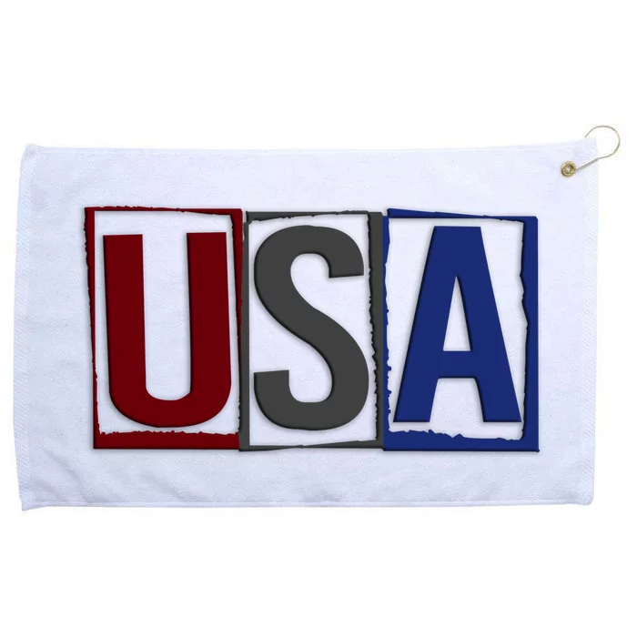 USA Patriotic 4th Of July Grommeted Golf Towel