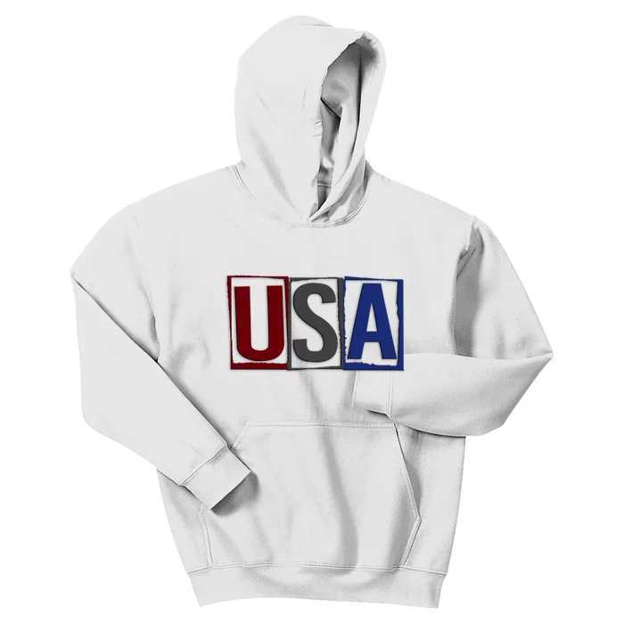 USA Patriotic 4th Of July Kids Hoodie