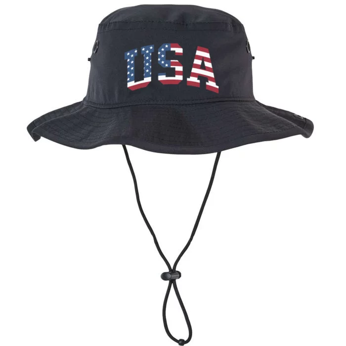 Usa Patriotic American Flag 4th Of July Legacy Cool Fit Booney Bucket Hat