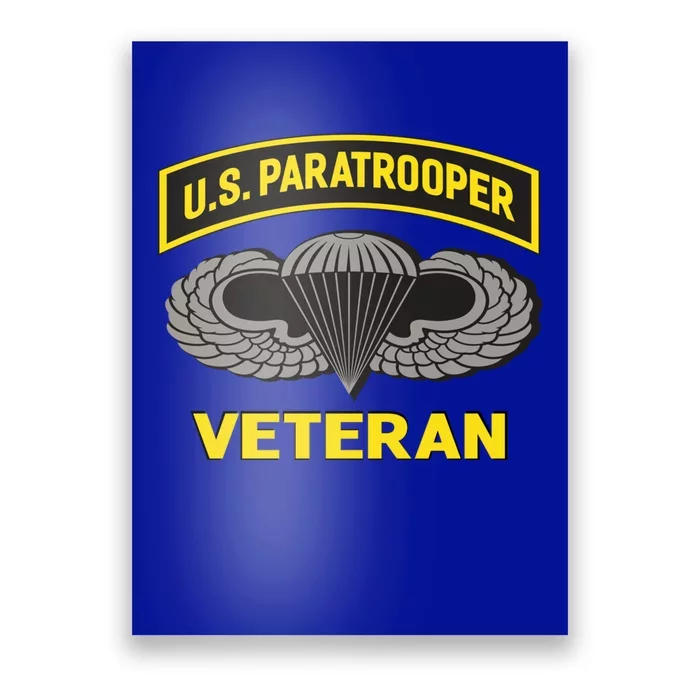 Us Paratrooper Airborne Division Army Veteran Gift Poster