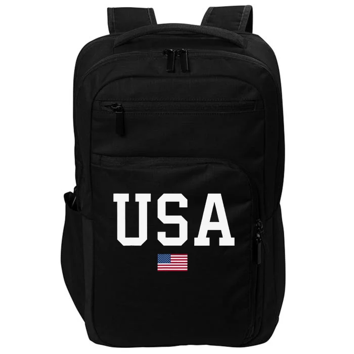 Usa Patriotic American Flag Impact Tech Backpack