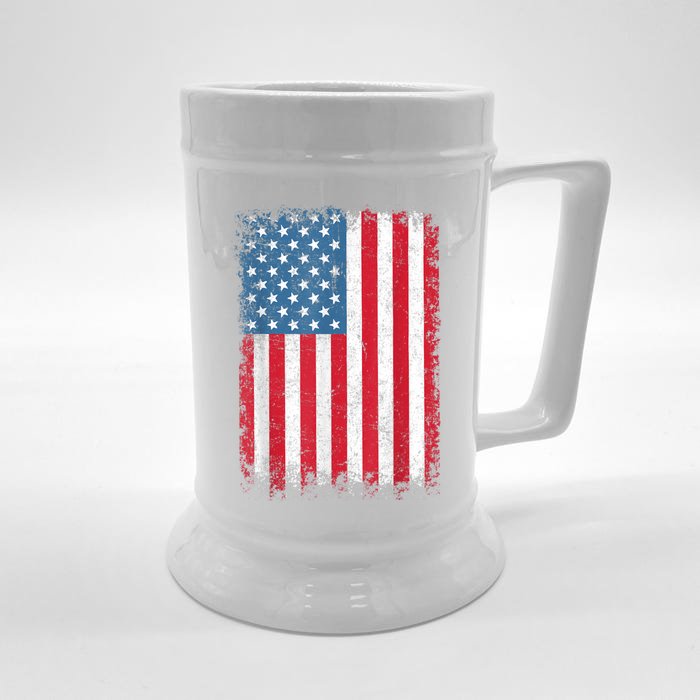 USA Patriotic American Flag For Men Women US Front & Back Beer Stein