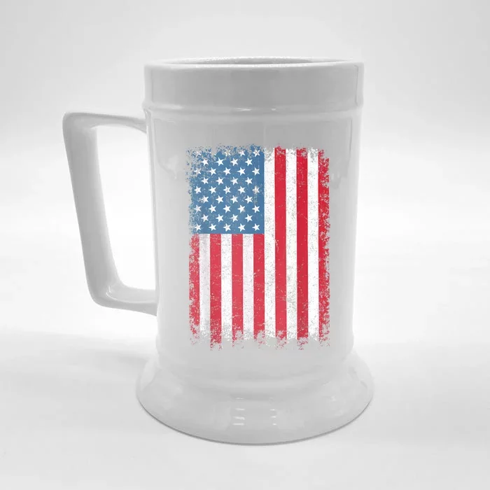 USA Patriotic American Flag For Men Women US Front & Back Beer Stein