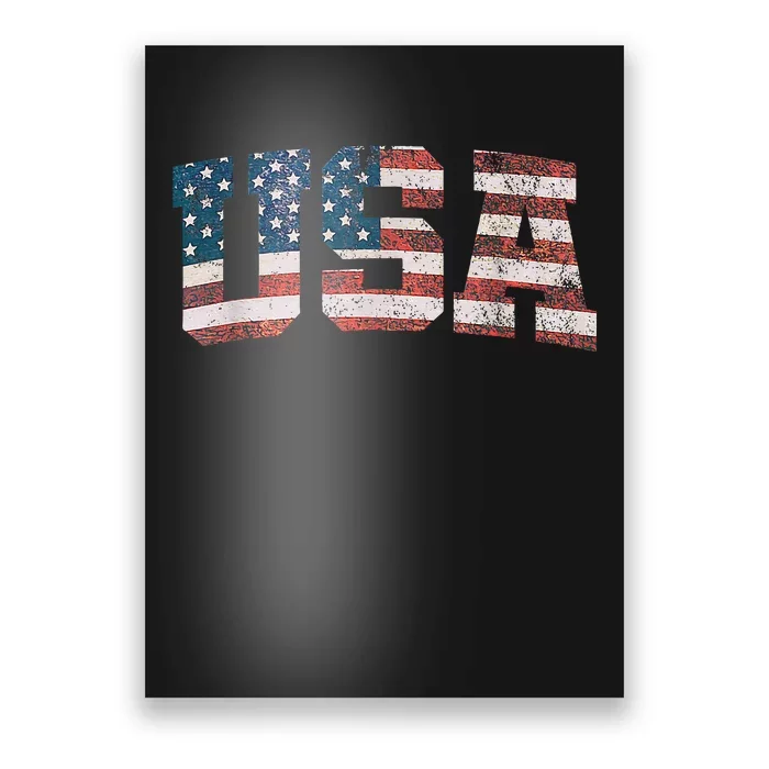 Usa Patriotic American Flag 4th Of July Poster