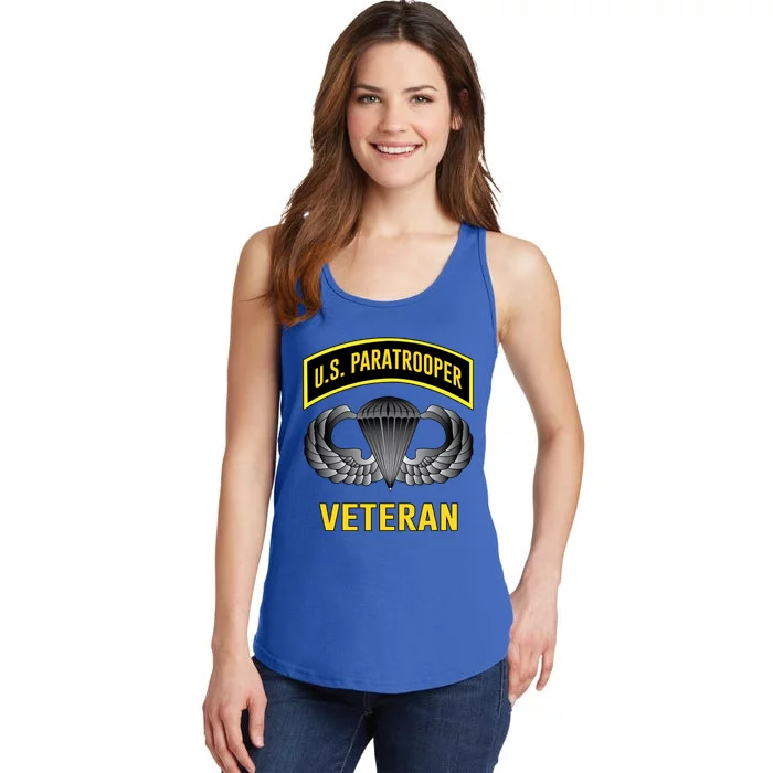 Us Paratrooper Airborne Division Army Veteran Cool Gift Ladies Essential Tank