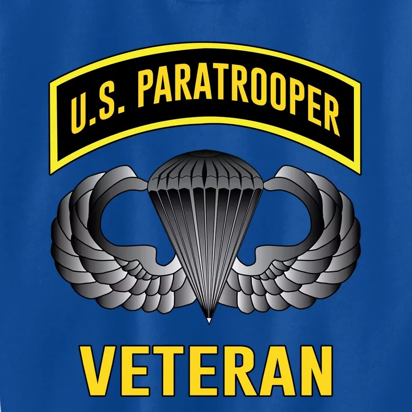 Us Paratrooper Airborne Division Army Veteran Cool Gift Kids Sweatshirt